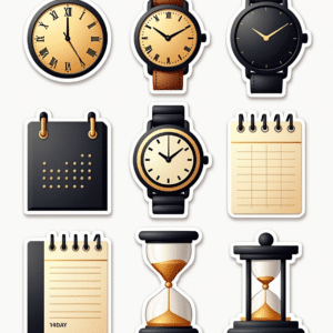 Time & Calendar - Sticker Sheet v4